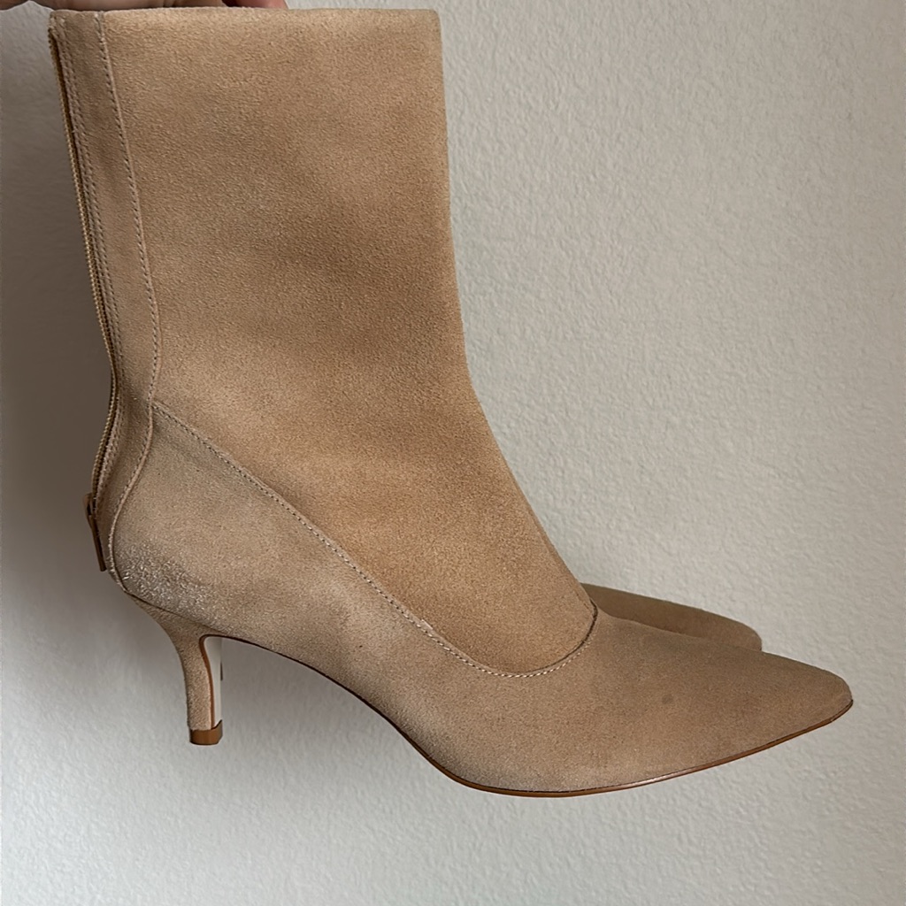 Matisse Cici Natural Tan Suede Ankle Boots 7m
